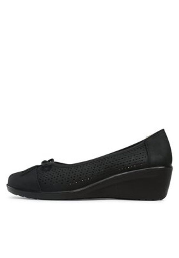 Clara Barson Czółenka JBZI-0511-15 Czarny. Kolor: czarny. Materiał: skóra
