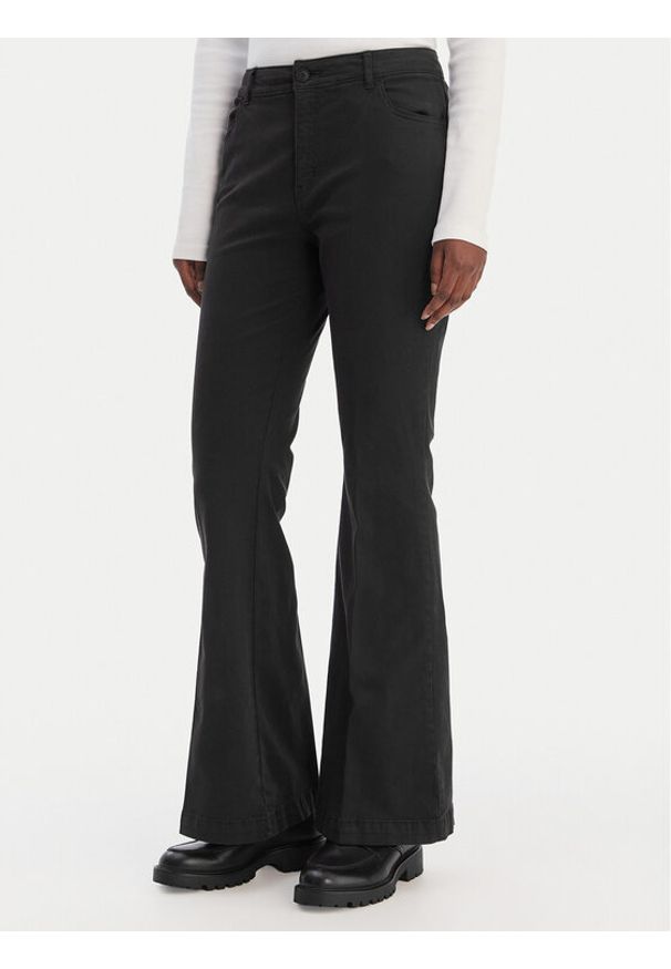 Hugo - HUGO Spodnie materiałowe Hizama 50555763 Czarny Regular Fit. Kolor: czarny. Materiał: bawełna
