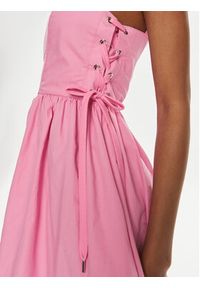 Pinko Sukienka letnia Amazonia 103566 A1WP Różowy Regular Fit. Kolor: różowy. Materiał: bawełna. Sezon: lato