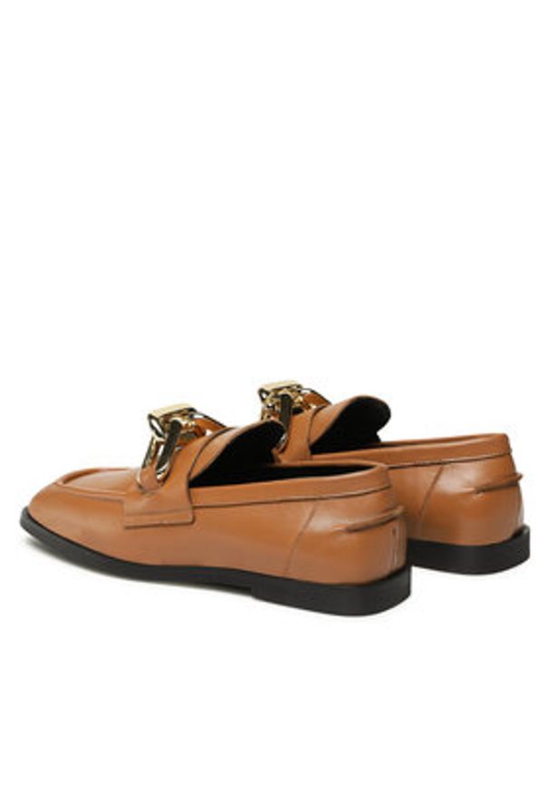 Gino Rossi Loafersy 82300 Brązowy. Kolor: brązowy. Materiał: skóra