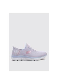 skechers - Buty do chodzenia damskie Skechers Summits-diamond Drea. Kolor: fioletowy. Materiał: materiał, syntetyk. Szerokość cholewki: normalna. Sport: turystyka piesza