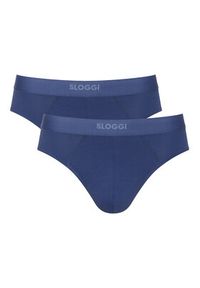 Sloggi Komplet 2 par slipów 10222378 Niebieski. Kolor: niebieski. Materiał: bawełna