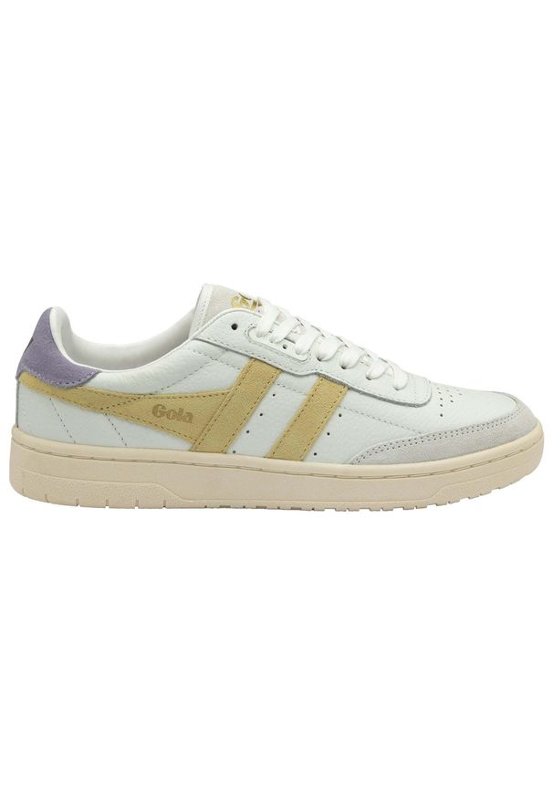 Trenerzy damscy Gola Falcon. Kolor: biały. Materiał: tkanina, skóra. Sezon: lato