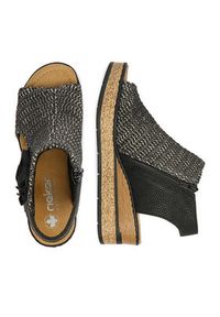Rieker Sandały CEO-63791-01 Czarny. Kolor: czarny. Materiał: materiał #7