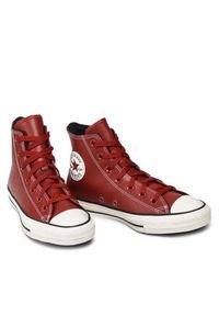 Converse Trampki Ctas Hi 172695C Bordowy. Kolor: czerwony. Materiał: skóra #7