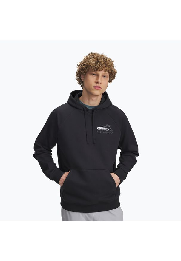 Bluza Under Armour Rival Fleece HBR Logo Hoodie. Kolor: czarny. Sport: fitness