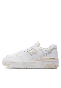 New Balance Sneakersy BBW550BK Biały. Kolor: biały. Materiał: skóra #5