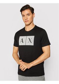 Armani Exchange T-Shirt 8NZTCK Z8H4Z 1200 Czarny Slim Fit. Kolor: czarny. Materiał: bawełna