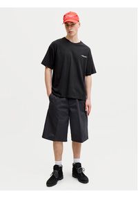 Jack & Jones T-Shirt Eterna 12295544 Czarny Loose Fit. Kolor: czarny. Materiał: bawełna #8
