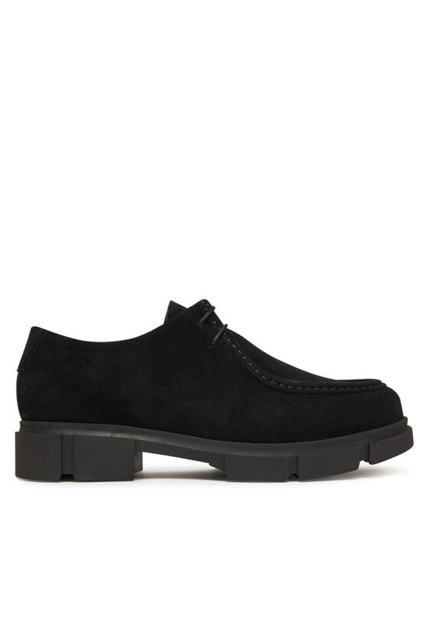 Guess Półbuty FMFFIO SUE13 Czarny. Kolor: czarny. Materiał: skóra, zamsz