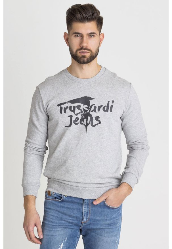 Trussardi Jeans - BLUZA TRUSSARDI JEANS. Typ kołnierza: kaptur, kołnierzyk stójkowy. Styl: klasyczny