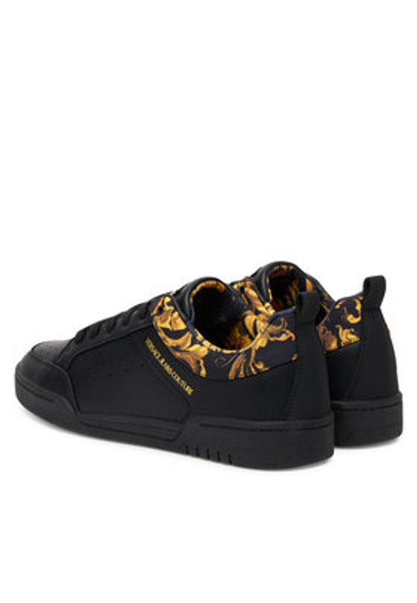 Versace Jeans Couture Sneakersy 79YA3SD6 ZPB38 Czarny. Kolor: czarny. Materiał: skóra