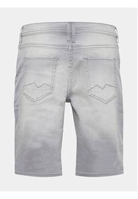 Blend Szorty jeansowe 20713326 Szary Slim Fit. Kolor: szary. Materiał: bawełna #7
