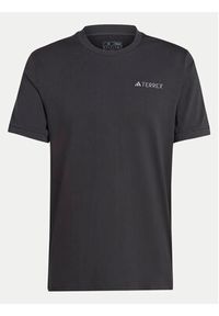 Adidas - adidas T-Shirt Terrex Xploric IN4618 Czarny Regular Fit. Kolor: czarny. Materiał: bawełna #7