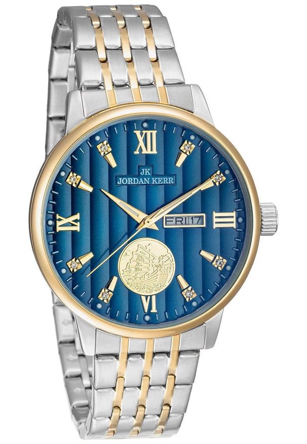 Perfect - Zegarek Jordan Kerr L1070 IPS IPG NT męski elegancki 42 mm .. Styl: elegancki