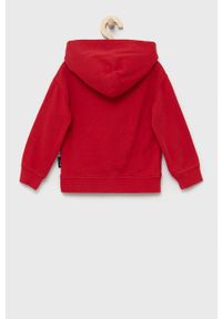 GAP bluza dziecięca x Disney kolor czerwony z kapturem z nadrukiem. Okazja: na co dzień. Typ kołnierza: kaptur. Kolor: czerwony. Wzór: nadruk, motyw z bajki. Styl: casual #2
