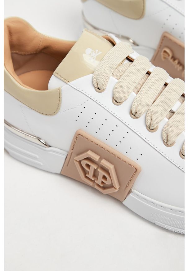 Philipp Plein - Sneakersy męskie skórzane PHILIPP PLEIN. Materiał: skóra