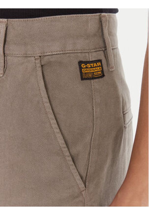 G-Star RAW - G-Star Raw Spodnie materiałowe Deck 2.0 D26432-E078 Zielony Wide Leg. Kolor: zielony. Materiał: bawełna