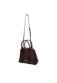 Pinko - PINKO Torebka Bowling Bag Medium AI 25-26 PLTT 105906 A0QO Bordowy. Kolor: czerwony. Materiał: skórzane #5