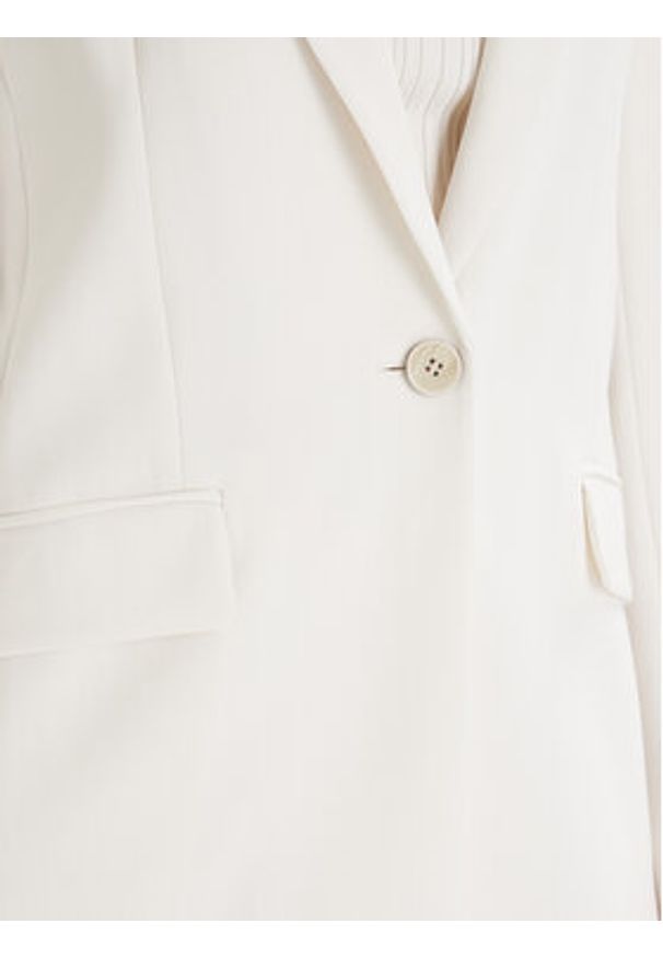 BOSS - Boss Marynarka Jocaluah 50490053 Écru Regular Fit. Kolor: kremowy. Materiał: syntetyk