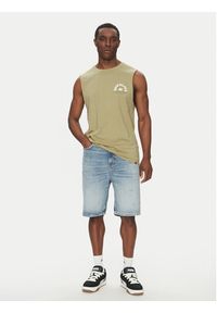 Quiksilver Tank top EQYZT08029 Zielony Relaxed Fit. Kolor: zielony. Materiał: bawełna