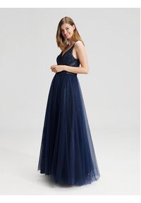 Swing Sukienka wieczorowa 5AG013HK Granatowy Regular Fit. Kolor: niebieski. Materiał: syntetyk. Styl: wizytowy