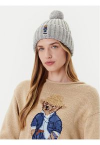 Polo Ralph Lauren Czapka 455936112001 Szary. Kolor: szary. Materiał: wełna, materiał