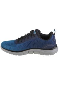 skechers - Buty do chodzenia męskie Skechers Track Ripkent. Zapięcie: sznurówki. Kolor: czarny, niebieski, wielokolorowy. Materiał: materiał, syntetyk, tkanina, guma. Szerokość cholewki: normalna. Sport: turystyka piesza #2