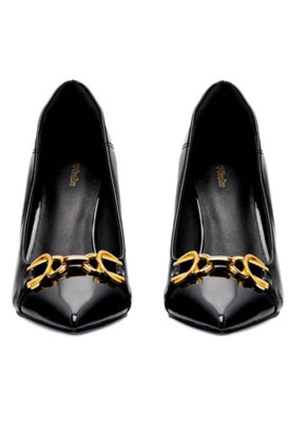 DeeZee Szpilki WFA3024-1 Czarny. Kolor: czarny. Materiał: skóra. Obcas: na szpilce