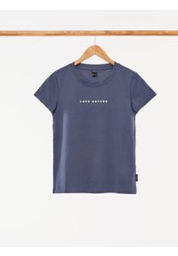 outhorn - T-shirt z nadrukiem damski. Okazja: na co dzień. Materiał: bawełna, dzianina. Wzór: nadruk. Styl: casual #4