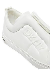 DKNY Sneakersy Abelina K3464220 Biały. Kolor: biały. Materiał: skóra