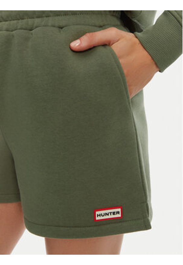 Hunter Szorty sportowe Lunan HARW0058251 Khaki Regular Fit. Kolor: brązowy. Materiał: bawełna