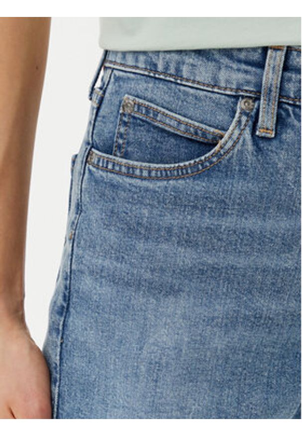Lee Szorty jeansowe Carol 112363526 Niebieski Regular Fit. Kolor: niebieski. Materiał: bawełna