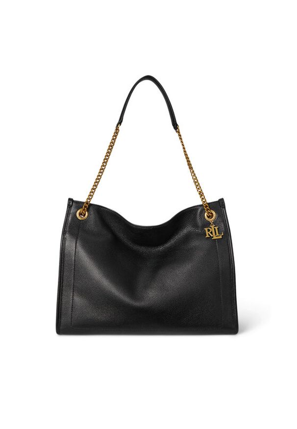 Lauren Ralph Lauren - LAUREN RALPH LAUREN Torebka 431969352002 Czarny. Kolor: czarny. Materiał: skórzane