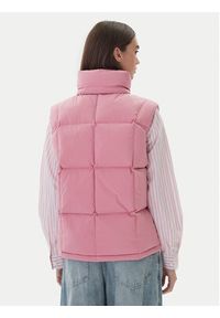 Tommy Jeans Bezrękawnik Tjw Alaska Grid Down Vest DW0DW21627 Różowy Regular Fit. Kolor: różowy. Materiał: syntetyk. Długość rękawa: bez rękawów