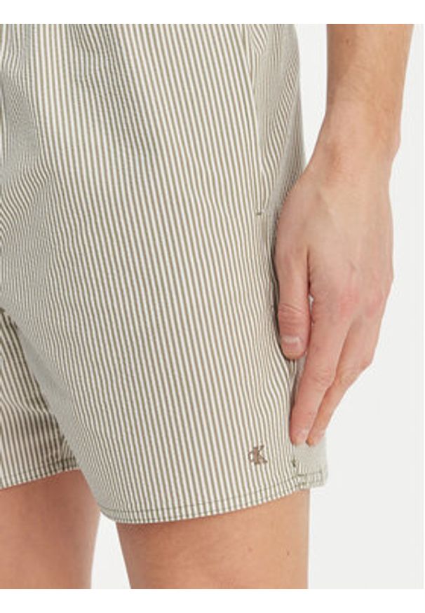 Calvin Klein Swimwear Szorty kąpielowe LV00N61040 Zielony. Kolor: zielony. Materiał: syntetyk