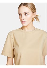 Sisley T-Shirt 3OQ6L104Q Beżowy Oversize. Kolor: beżowy. Materiał: bawełna #4