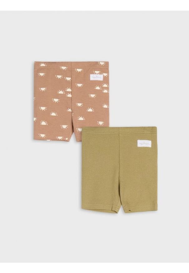 Sinsay - Kolarki 2 pack - khaki. Kolor: brązowy. Materiał: bawełna