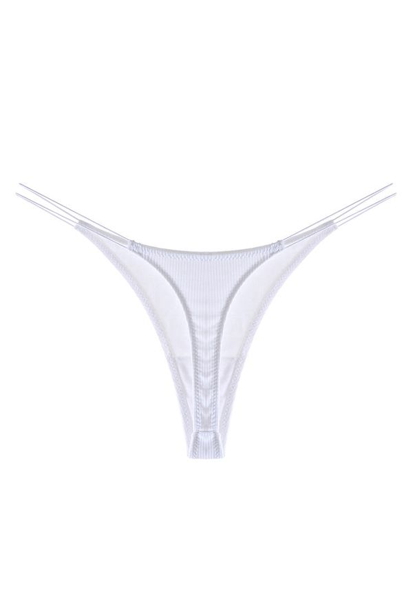 Intica - Stringi z cienkimi paseczkami z wysokiej jakości materiału Pauline. Kolor: biały. Materiał: materiał