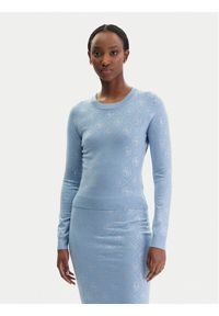 Guess Sweter W6RR66 Z3JD2 Błękitny Regular Fit. Kolor: niebieski. Materiał: syntetyk #1