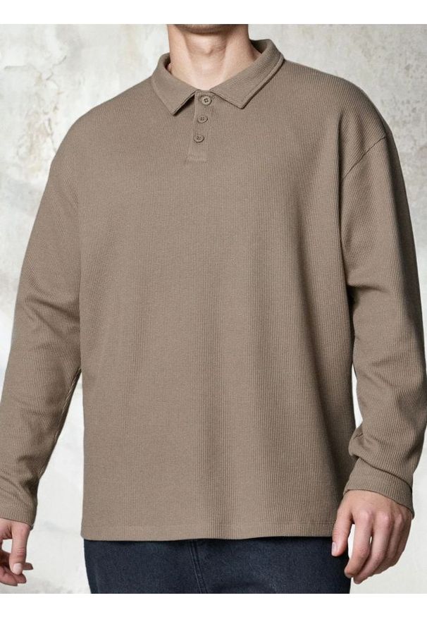 Sinsay - Prążkowany bluza polo - Inny. Typ kołnierza: polo. Materiał: prążkowany