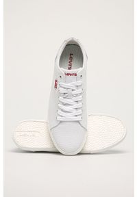 Levi's® - Levi's Tenisówki męskie kolor biały. Okazja: na spotkanie biznesowe. Nosek buta: okrągły. Zapięcie: sznurówki. Kolor: biały. Materiał: guma. Styl: biznesowy #3