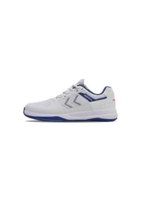 Buty do chodzenia męskie Hummel Power Play Pro. Kolor: biały, wielokolorowy, niebieski. Materiał: materiał, syntetyk. Szerokość cholewki: normalna. Sport: turystyka piesza
