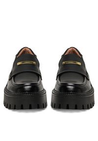DeeZee Loafersy HY19001-2 Czarny. Kolor: czarny. Materiał: skóra