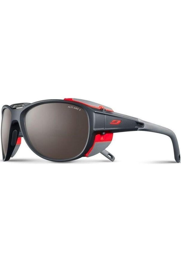 JULBO - Okulary przeciwsłoneczne sportowe górskie Julbo EXPLORER 2.0 ALTI ARC 4. Kolor: czerwony, szary, wielokolorowy. Sport: turystyka piesza