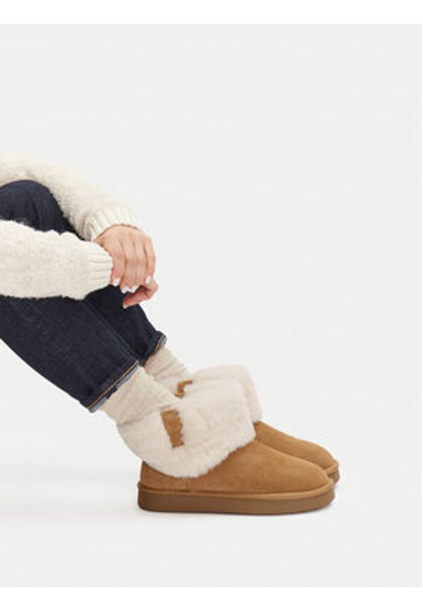 Lasocki Śniegowce CEO-HDR241212-18 Beżowy. Kolor: beżowy. Materiał: skóra, zamsz