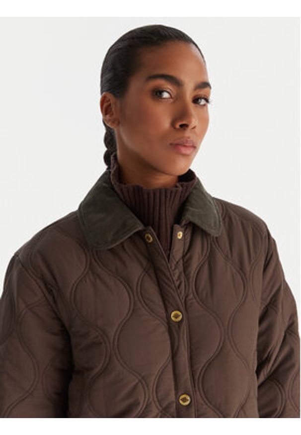 Hunter Kurtka przejściowa Witton HARW0004252 Brązowy Regular Fit. Kolor: brązowy. Materiał: syntetyk