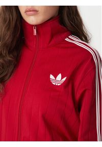 Adidas - adidas Bluza Pinstripe Firebrid Loose Tracktop KS9984 Czerwony Regular Fit. Kolor: czerwony. Materiał: syntetyk #5