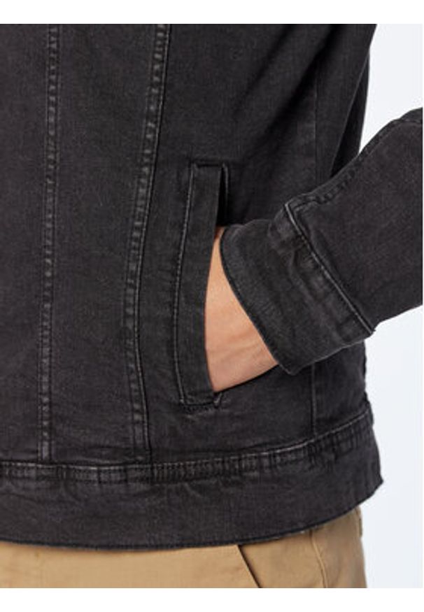 Blend Kurtka jeansowa Naril 20710737 Czarny Regular Fit. Kolor: czarny. Materiał: bawełna, jeans