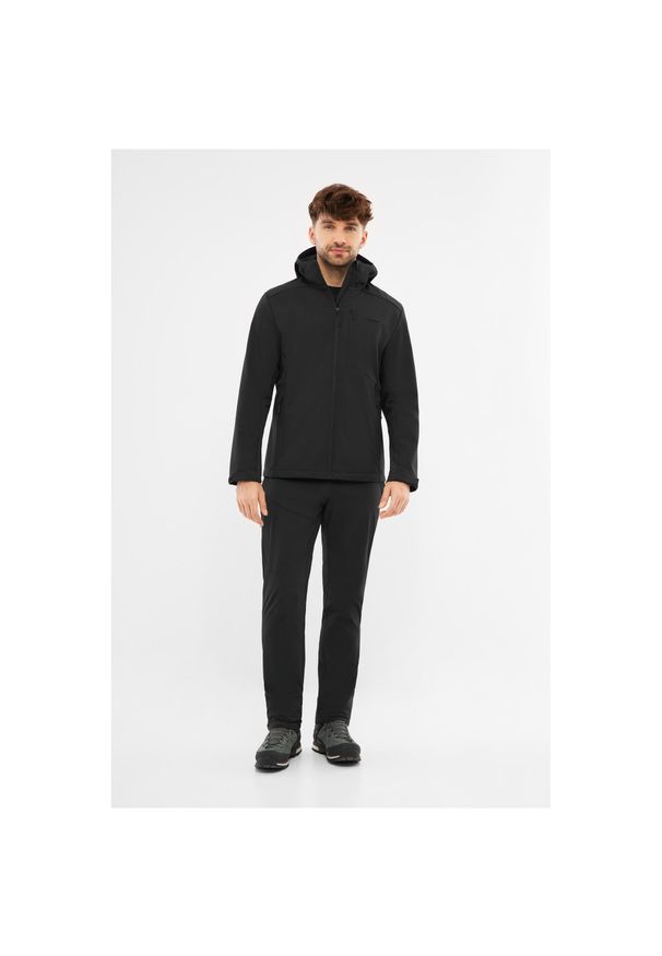 Viking - Kurtka męska VIKING Kerns Man Softshell. Kolor: czarny. Materiał: softshell. Sport: turystyka piesza